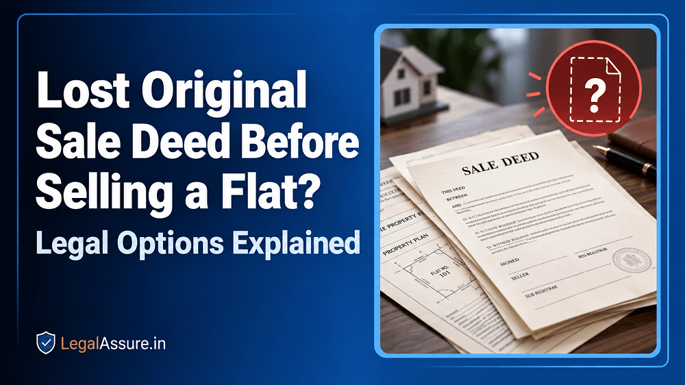 Original Sale Deed Lost Before Selling a Flat in Pune? Legal Options Explained